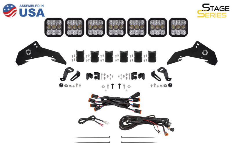 Honda Talon LED Light Bar Kit - Roof - Diode Dynamics - SS5 CrossLink Pro Kit - Cool White - `19-`24